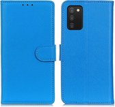Book Case - Samsung Galaxy A03s Hoesje - Lichtblauw