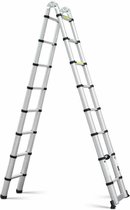 FEMOR Telescopische Ladder - Multifunctioneel - Trapladder - Uitschuifbaar - Tot 5M Hoog