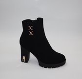 Enkellaars - Dames - Zwart - Maat  38 - Kunstsuede