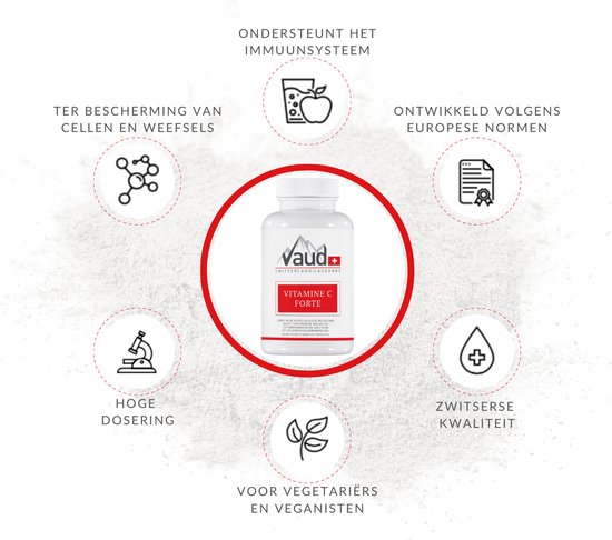 Vaud Poeder - 100% zuivere Vitamine C 1000mg - Ondersteunt de... bol.com
