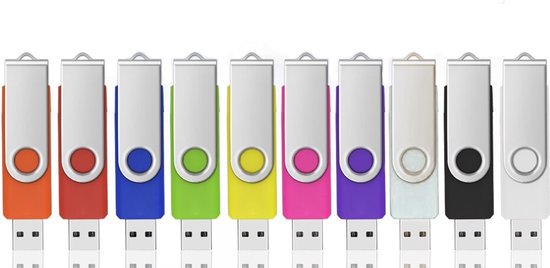 USB stick - Set van 10 USB sticks – USB 2.0 - 2GB - Allteq