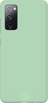Ceezs Pantone siliconen hoesje geschikt voor Samsung Galaxy S20 - silicone Back cover in een unieke pantone kleur - Groen