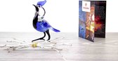 Glazen - Vogel - Vogels - Blauwe Kuif - Luxe Cadeau - Glazen Vogel