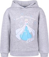 Grijze, gemêleerde hoodie - Elsa FROZEN / 3-4 jaar 104 cm