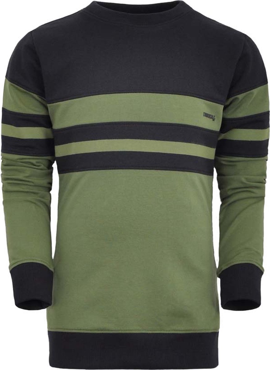 Unreal BA6 - Jongens Sweater Groen/Zwart 176