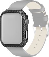 Mobigear Carbon Hardcase Hoesje voor Apple Watch Series 5 (40 mm) - Carbon Fiber