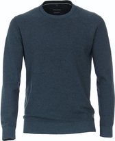 Casa Moda - Pullover O-Hals Melange Aquablauw - XL - Regular-fit