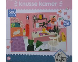 Puzzel - Blijf Thuis Puzzel - Kinderpuzzel - 500 stukjes - Familiespel - Familiepuzzel - knusse woon