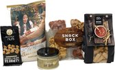 Kerstpakket Pauzes  - kerstpakket - cadeaupakket - borrelpakket - cadeau voor man - cadeau voor vrouw - eten - koffie - chocolade - cadeau - verjaardag - thee - giftset - kerstcadeau - black 