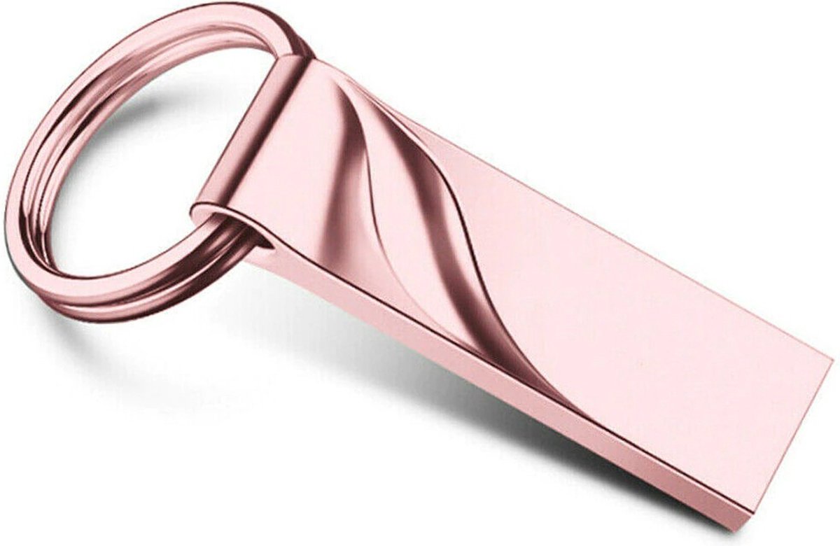 USB stick - 2.0 - 128GB - Leessnelheid: 30 MB/s - Schrijfsnelheid: 15 MB/s - Rosé - Allteq
