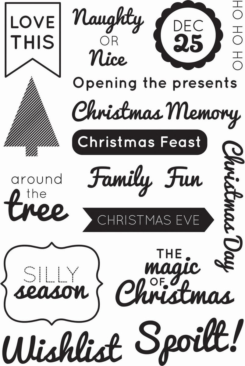 Stempel - Kaisercraft - Modern christmas - clear stamp