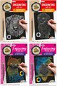 foto van Engraving Art Set - Grafix - Premium - Set van 4 - Krasfolie