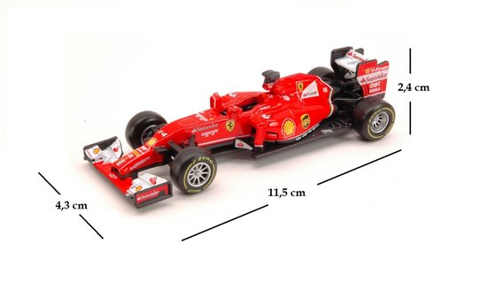 scheerapparaat gemiddelde grillen Modelauto Ferrari F14T Formule 1 rood 1:43 - auto schaalmodel / miniatuur  auto's | bol.com