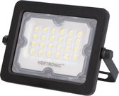 HOFTRONIC - LED Breedstraler 20 Watt - 2000 Lumen Vervangt 180 Watt - UGR <15 - IP65 Waterdicht 4000K Neutraal wit licht - LumiLEDs Chips - Onderhoudsvrij Aluminium - AKZO-nobel Poedercoating