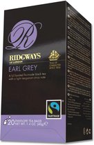 Ridgways thee Earl grey-20*zakjes Earl grey thee- earl grey thee- Zwarte thee met citrus- Fairtrade thee
