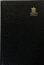 Ryam - Zak Agenda - Unic - 2022 - Zwart - Week per 2 pagina's - Luxe Python - 7,5x10,5cm