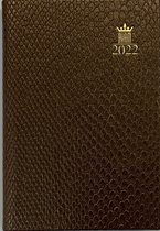 Ryam - Zak Agenda - Unic - 2022 - Brons - Week per 2 pagina's - Luxe Python - 7,5x10,5cm