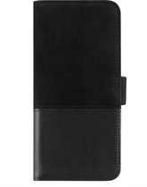 Samsung Galaxy S9 Plus, selected  wallet leder/suede, zwart