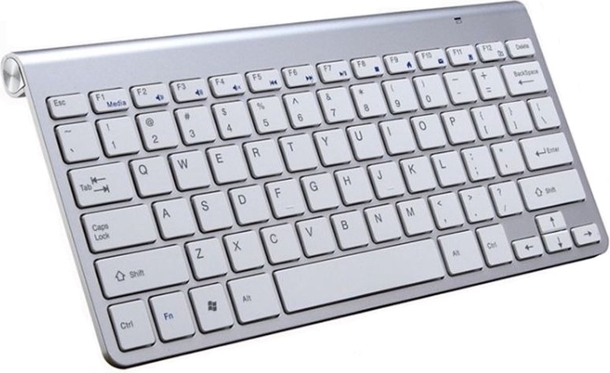 Elementkey V09 - Draadloos 2.4 USB Toetsenbord - Geschikt voor Laptops - Computer - Tablet - Wit