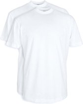 Suitable - T-Shirt Wit Hoge O-hals Obra 2-Pack - Maat 3XL - Regular-fit