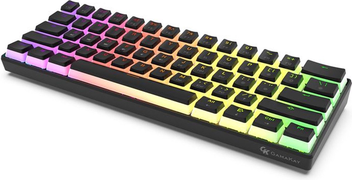 GamaKay MK61 - Mechanisch Gaming Toetsenbord - RGB - Hot swappable - Blauwe Switch