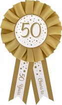Rozet - 50 jaar - Goud, wit