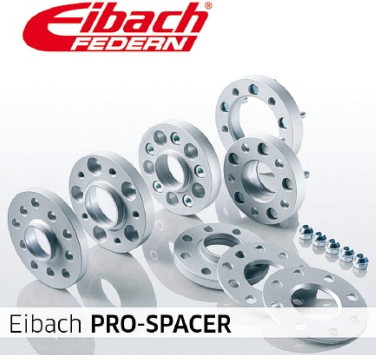 EIBACH - SPACER SET 15MM 112X5 - ZWART - VW GOLF 7 / SEAT LEON / AUDI A3 - S90-2-15-013-B