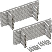 Roestvrijstalen meubelgrepen 128 mm 20 stuks