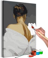 Doe-het-zelf op canvas schilderen - Woman's Back.