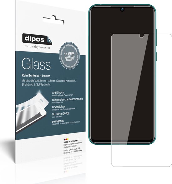 dipos I 2x Pantserfolie helder geschikt voor Doogee N20 Pro Beschermfolie 9H screen-protector (expres kleiner dan het glas omdat het gebogen is)