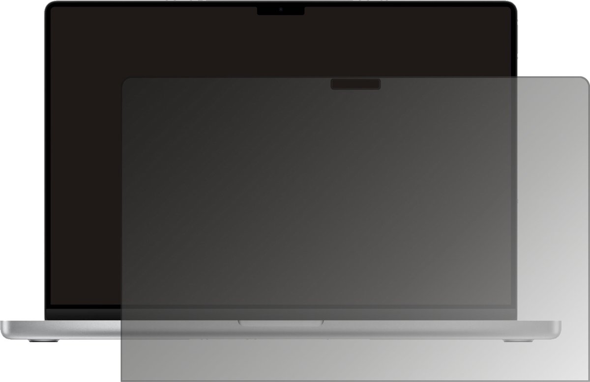 dipos I Privacy-Beschermfolie mat compatibel met Apple MacBook Pro 14 inch (2021) Privacy-Folie screen-protector Privacy-Filter