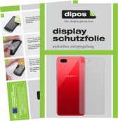 dipos I 2x Beschermfolie mat compatibel met OPPO A3S Achterkant Folie screen-protector (expres kleiner dan het glas omdat het gebogen is)