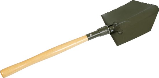Pelle Pliante De Camping Avec Lame De Scie Cachée - Noire - Occasion Fonctionnelle