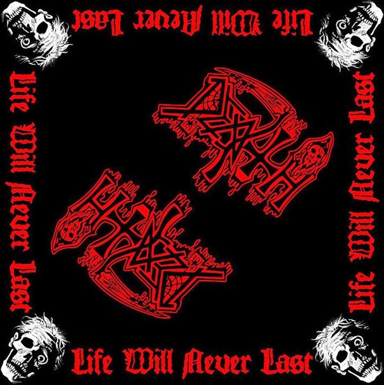 Death - Life Will Never Last Bandana - Zwart