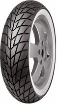 Pneu à flanc blanc 130/70-12 Mitas MC-20 MONSUM TL 62P pour moto scooter 573176