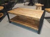 Table basse Lucas 110x60x45 cm bois de manguier et métal