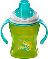 Vital baby - drinkbeker - leren drinken baby - met handvaten  -BPA vrij - 260 ml - groen met blauw