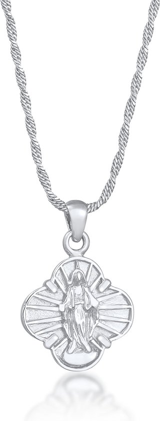 Elli Dames Ketting Met Kruis Hanger 925 Sterling Zil Verguld 622500237