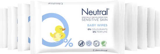 Ewell legering Schande Neutral Baby Billendoekjes Parfumvrij - 8 x 63 stuks - Voordeelverpakking |  bol.com
