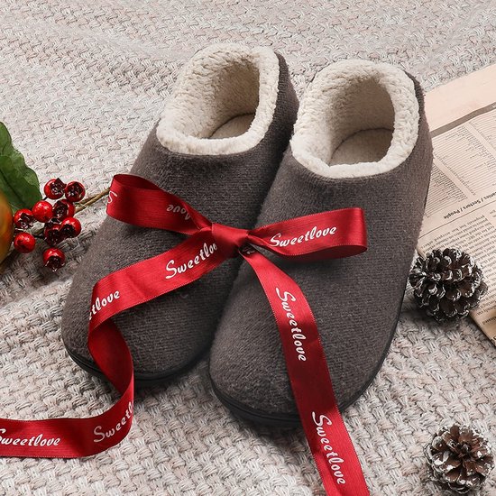 Pantoufles femmes Femme - Comfeet - Taille 40/41 - Grijs - Antidérapants - Pantoufles