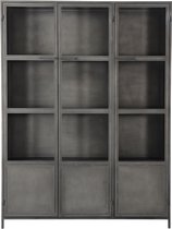 Rough collection 3 door glass cabinet 200x40x150-caig005rp5