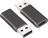 NÖRDIC C-OTG21 USB-C naar USB-A adapter - USB3.2 Gen2 - 10Gbps - 1 Stuk - Space Gray