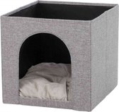 TRIXIE Ella gezellige schuilplaats voor planken - 33x33x37cm - Grijs - Voor katten