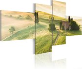 Schilderij - The tranquillity of Tuscany.