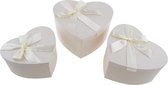 3 giftbox harten wit ( 3 stuks)