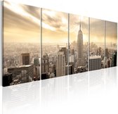Schilderij - New York: View on Manhattan.