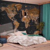 Fotobehang - World: Stylish Map.