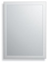 Spiegel - Rechthoekig met facetrand - Incl. spiegelmontageset - 400 x 600 mm - Badkamerspiegel - Passpiegel - Spiegel badkamer - Deurspiegel - Kappersspiegel - Spiegel toilet - 40
