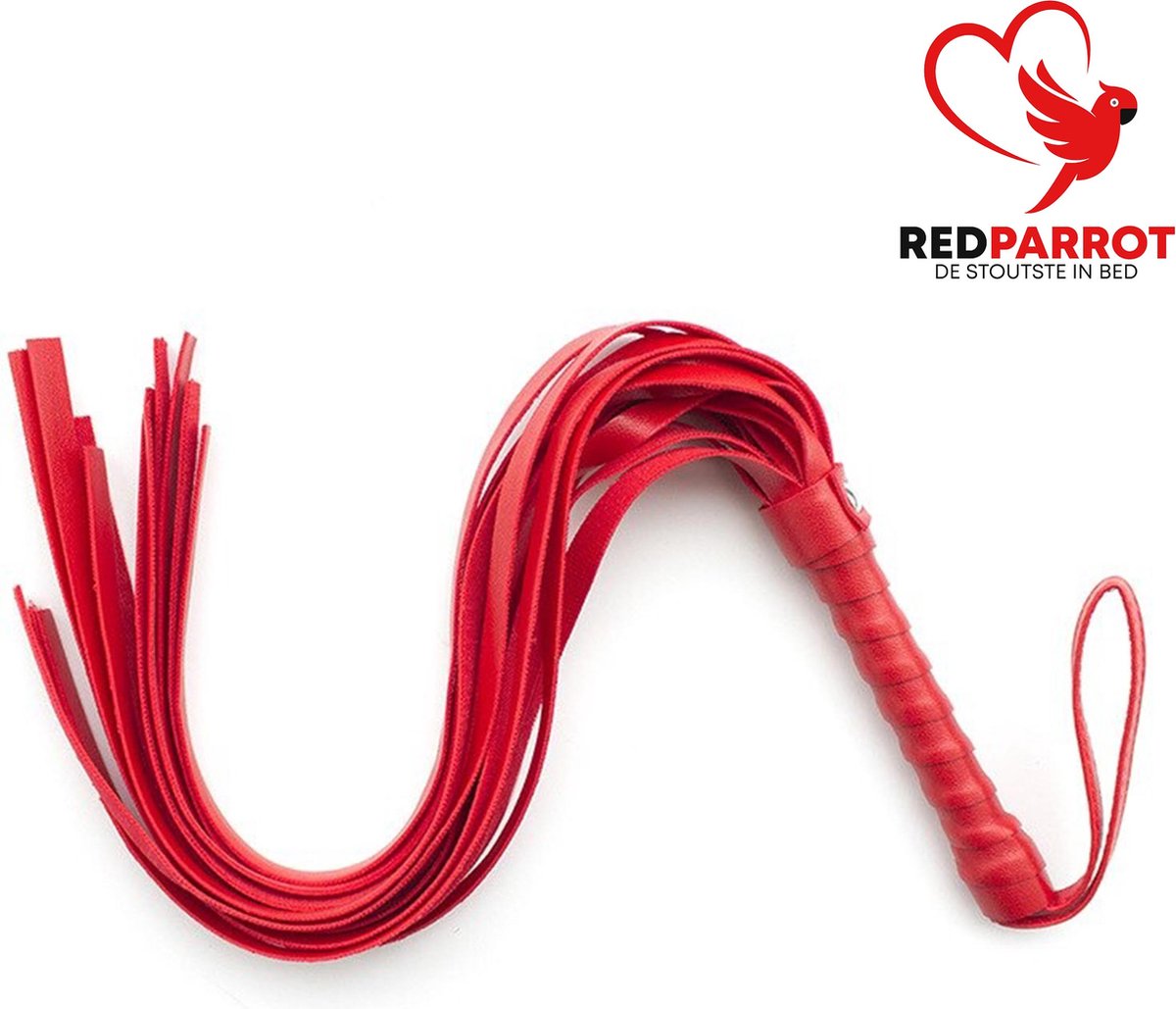 Goedkoopste Zweep | SM | Leder | Luxe uitvoering | Sex Zweep | Rood