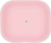 Siliconen Case Cover - Hoesje Geschikt voor AirPods 3 - Kleur Roze